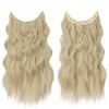 FESHFEN Invisible Wire Hair Extensions with Transparent Wire Adjustable Size
