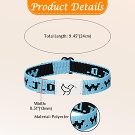 JewelryWe WWJD Bible Verse Bracelet with NFC, Christian NFC Bracelet with Daily Bible Verse, Adjustable Elastic Bible Bracelet, Inspirational Bible Verse Bracelets, Religious Gifts, Unisex, Polyester