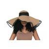 SHEfitsME Satin-Lined Stretchy, Packable Beach Hat with Removable Chin Strap,