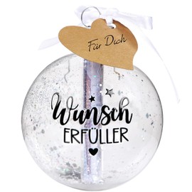 BOFUNX Wunscherfüller Geldgeschenke Verpackung, Plastik Dekoflasche mit Aufkleber Pailletten Reagenzgläser Geschenkanhänger Satinband, Geschenk für Geburtstag Hochzeit Weihnachten Valentinstag Neujahr