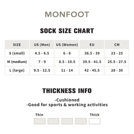 MONFOOT Women's and Men's 4 Pairs Athletic Cushion Crew Socks Happy Smile Medium, multipack