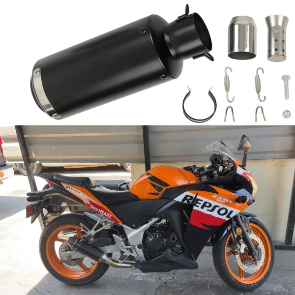 Dreamizer 2" ID Slip-On Exhaust Muffler Pipe Silencer For Honda