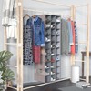 coastal rose Hanging Shoe Closet Organizer, 30 Sections Hanging Closet