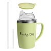 AuSletie Adult Sippy Cup, 350ml 3-in-1 Non Spill Cups for