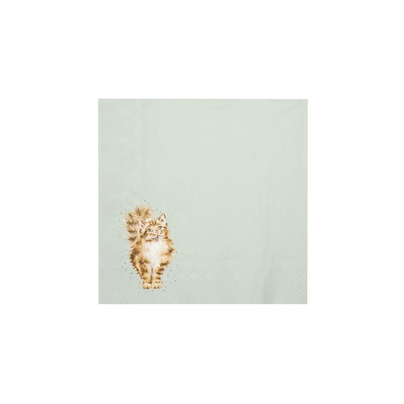 Wrendale Designs Feeline Good Cat Napkins 33cm Pack of 20