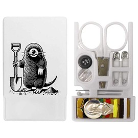 'Mole Digging with Shovel' Mini Travel Sewing Kit (SE00036737)