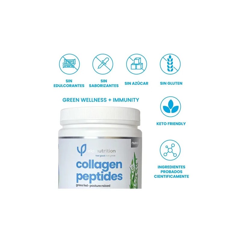 Ela Nutrition Peptidos De Colageno Grass Fed Vit C 30