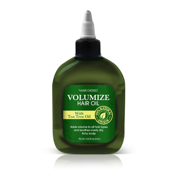 Hair Chemist Volumize Hair Oil with Tea Tree Oil 2.5 ounce (2-Pack)