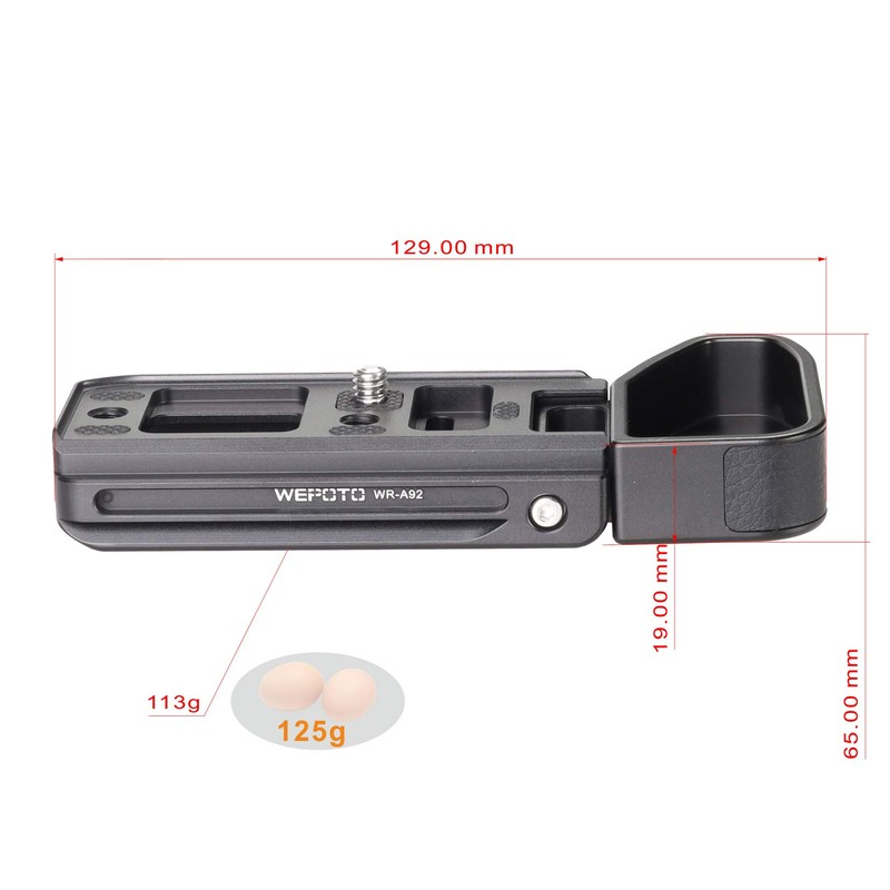 WEPOTO A1 A7RM4 A9II A7M5 Camera Handgrip Extended Handle Improve