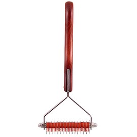 Dezynadog Ultra Dematting Coat Rake - Deshedding Brush for Dogs - Undercoat Rake for Deshedding & Detangling - Hair Stripping - Suitable for Various Coat Types, 16 Tooth