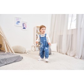 LvYinLi Baby Boy Clothes Set Infant Boy's Long Sleeve Romper+Dinosaur Denim Overalls Toddler Boys Fall Winter Outfits (Blue, 6-12 months)