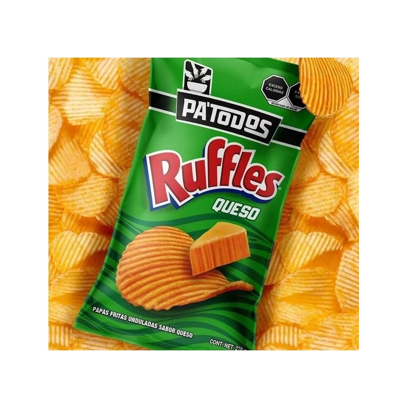 Botanas Sabritas, Ruffles sabor queso Pa Todos 278 g
