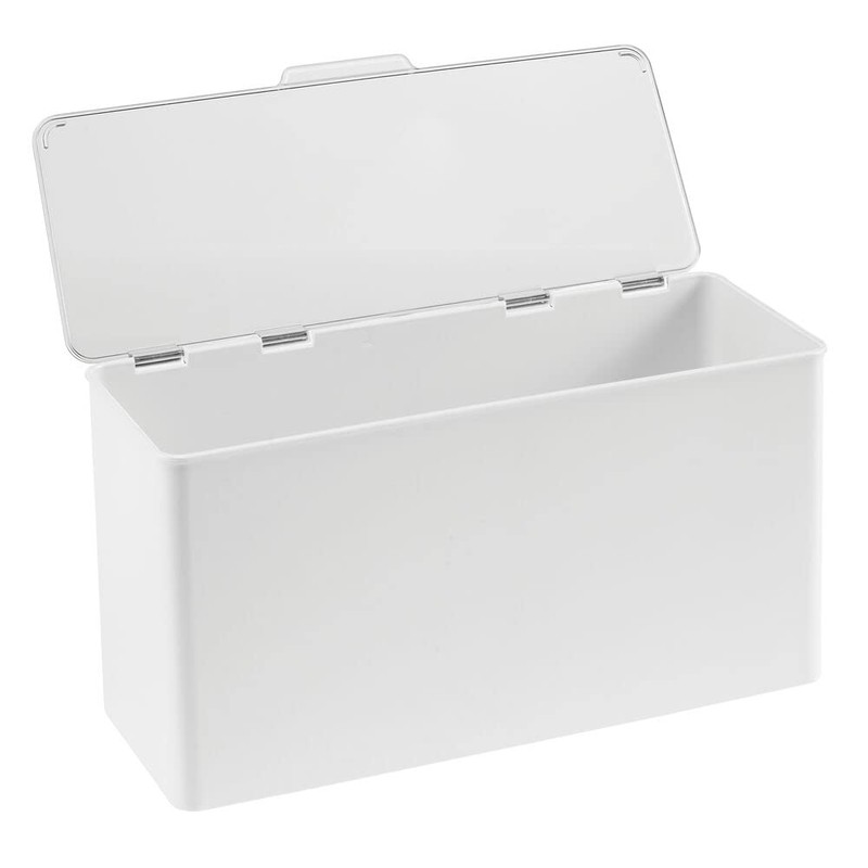 mDesign BPA Free Plastic Storage Box - Stackable Plastic Box