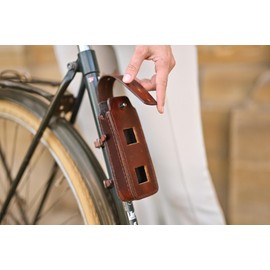 Gusti Laurent F. Bicycle Lock Bag Leather with Holder Case for Folding Lock Bag Bike Leather Case