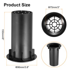 MECCANIXITY 5Pcs 75x150mm/3 x 6 Inch Speaker Port Tube Subwoofer Bass Box Tube Bass Woofer Box Speaker Box Bass Air Port for DJ/PA Speaker Cabinets