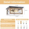 Outdoor Ceiling Light with Motion Sensor, Industrial Farm House Flush