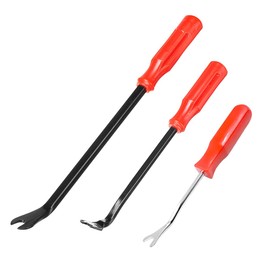 NYTKL 3 PCS Auto Fastener Remover, Car Door Trim Rivet Fastener Removal Pry Tool Repair Kit, No Scratch Plastic Metal Clip Puller Window Tools Kit for Car Panel Door Dashboard