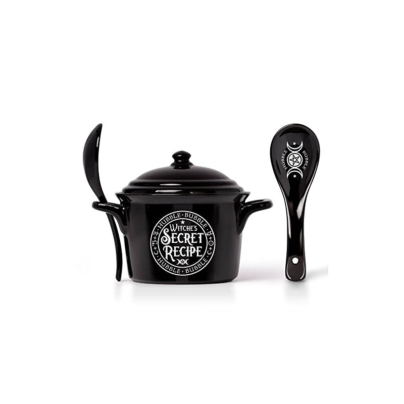 Alchemy Witches Secret Recipe Bowl Black