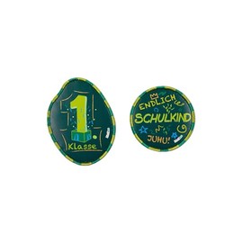 ergobag Klettie Set Motif World Theme World Velcro Surfaces Collecting Fun Customisation Green - Dark Green