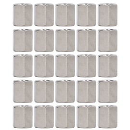 20 Pcs Hex Coupling Nut M8x1.25 L15mm 304 Stainless Steel Threaded Rod Connector for Bolts Studs Machine Screws