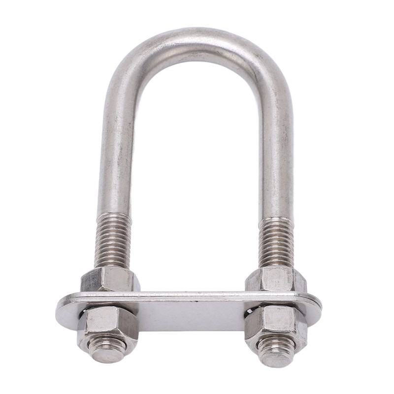 12x130mm Marine Bow Stern Eye U Bolt with Adjustable Screw
