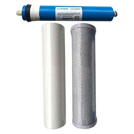 Reverse Osmosis 3 Stage RO Unit Replacement Pre Filters Including Membrane (100gpd Membrane)