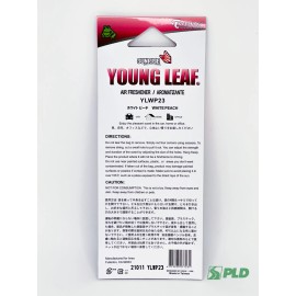 Treefrog Young Leaf Rising Sun Car Air Freshener, White Peach Scent