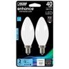 Feit Electric LED B11 40W Equiv, 300 Lumens, Filament Frost