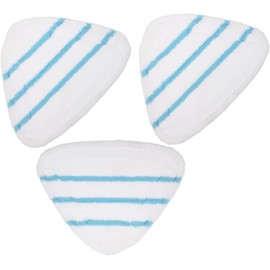 Cojines Limpiadores Triangulares de Microfibra Reutilizables para Mopa de Vapor, 3 Piezas, Compatibles Suelos de Madera y Uso en Casa u Oficina