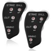 TOYMIS 2pcs Baseball Umpire Indicator, 4 Wheel Baseball Umpire Clicker