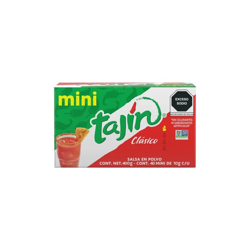 Tajín Clásico Mini Chile En Polvo 40pz De 10g C/u