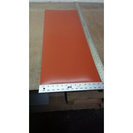Ja-Bar Silicone Silicone Rubber Sheet Solid US Hi-Temp Red 1/8''Thk x 4" W x 12" L Strip 60Duro