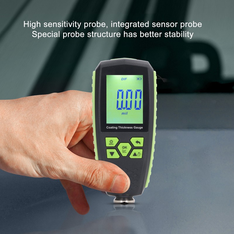 Paint Thickness Gauge Handheld Digital Display Car Coating Thickness Meter