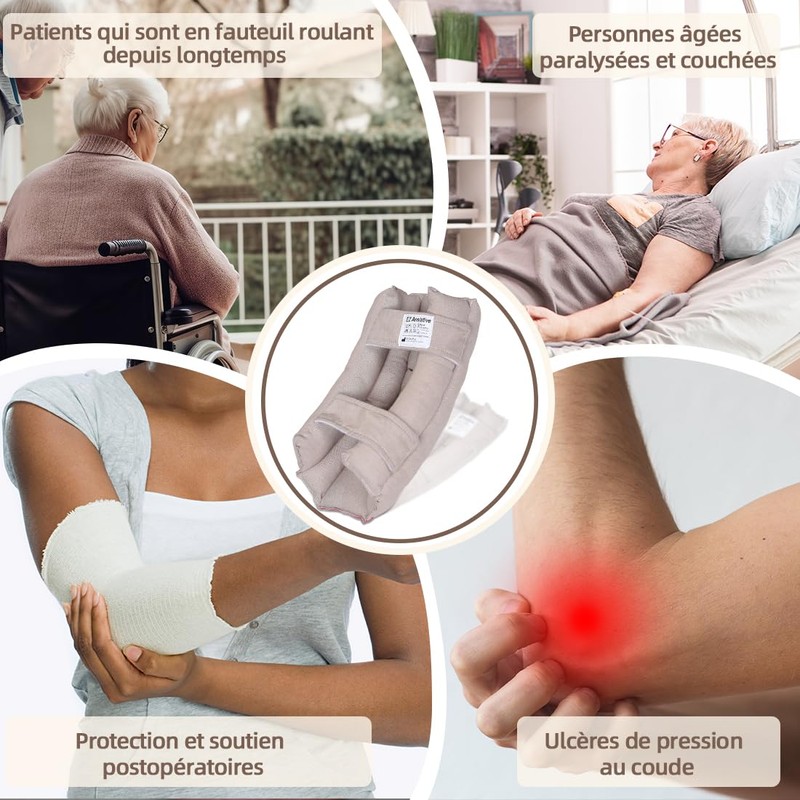 EZ Assistive Ellenbogenpolster zur Linderung von Druckgeschwüren, Ellenbogenschoner aus weicher