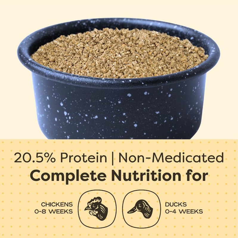 Scratch and Peck Feeds Whole Grain Starter Crumbles Chicken and