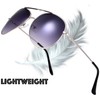 The Fresh Classic Large Metal Frame Aviator Sunglasses - Exquisite