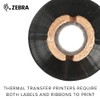 Zebra Standard Black Wax Ribbon for Thermal Transfer Desktop Printers