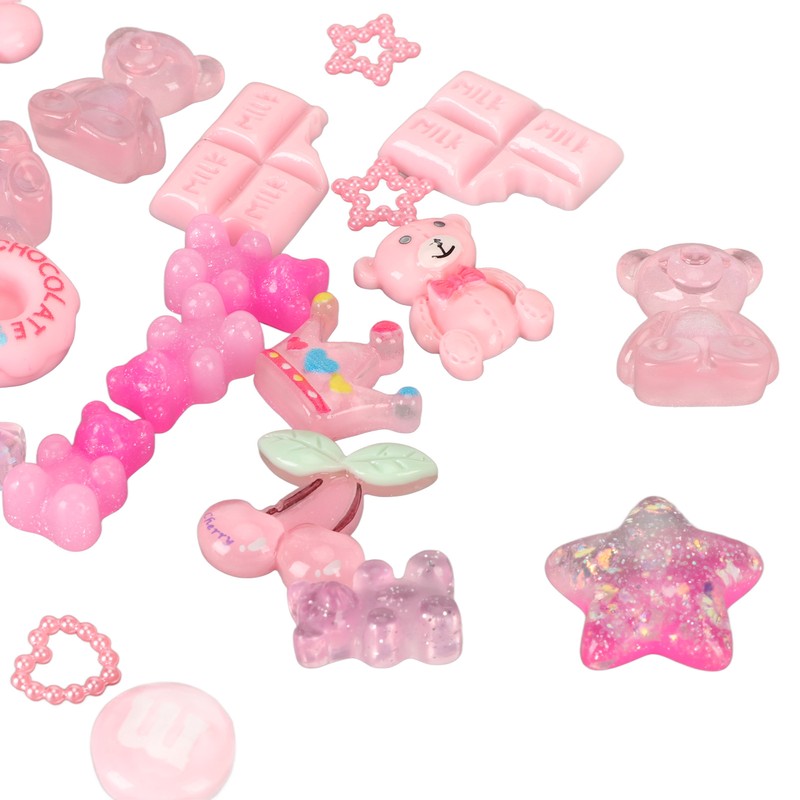 120Pcs Fake Candy Set Plastic Cute Mixed Assorted Sweets DIY