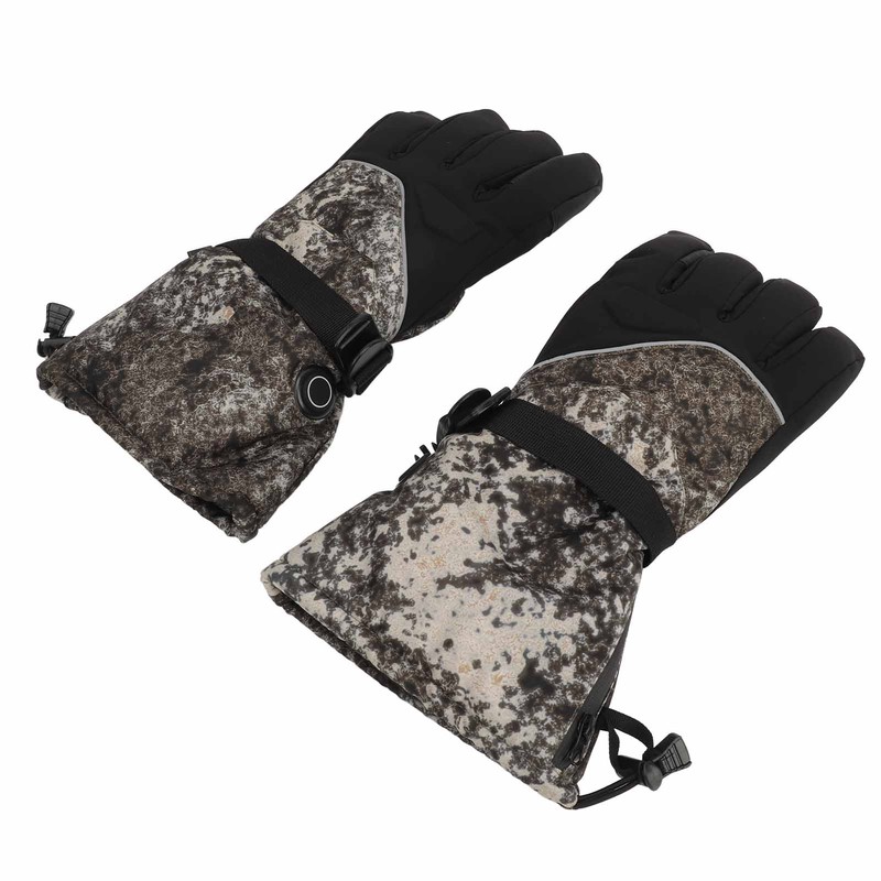 Electric Thermal Gloves Polyester Adjustable Temperature Anti Slip Touch Screen