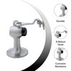 FHC FL2521SA Floor Mounted Heavy-Duty Door Stop with Hook 3-1/8"