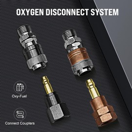 Oxy Acetylene Quick Connects，torch quick connect fittings，Oxy Acetylene Hose Quick Connect Fittings Set，Oxygen acetylene torch kit，Oxy-Fuel Quick Connect To Hose Coupler Set OEM