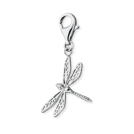Engelsrufer Women's Dragonfly Charm Pendant Sterling Silver with Lobster Clasp - Nickel-Free, Silver, No Gemstone