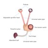 Baby Bath Shower Head Double Sprinkler Bathtub Tub Snail Shaped