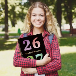 Student Planner 2026-2027 - Monthly and Weekly School Planner 2026-2027 for Middle & High School, Aug 2026 - Jun 2027, Student Calendar Academic Year with Thick Paper, 8.2" x 10.7", 3-Hole Punched & Stickers