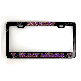 none Kobe Bryant Black Mamba - Black License Plate Frame Made of Powder Coated Metal