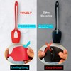 Silicone Spatula Set, Heat Resistant Rubber Spoon Spatula with Seamless