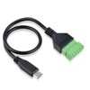 euroharry 30 cm USB Type-C to 5 Pin Screw Terminal