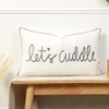 Sanmetex Decorative Lumbar Pillow Covers 14x24 Inches, Embroidery Soft Rectangluar