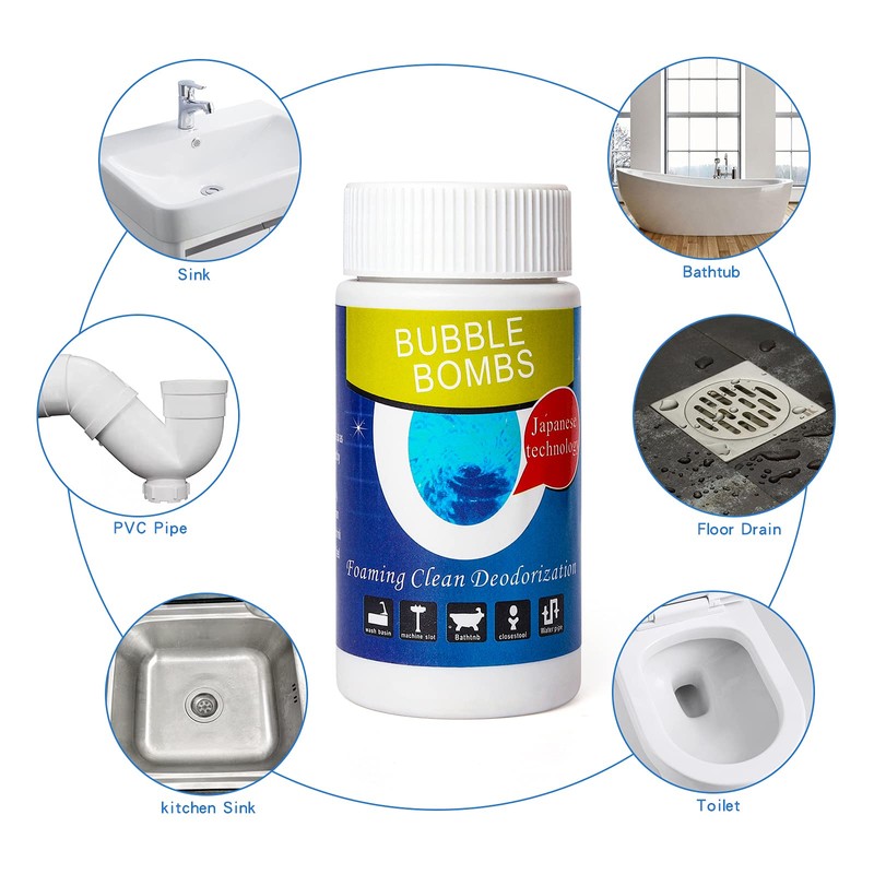 4pcs Bubble Bombs Drain Cleaner, Quick Dredge Pipeline, Powerful Sink