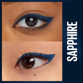 Maybelline Unstoppable Waterproof Mechanical Blue Eyeliner Pencil, Easy to Apply, Smooth Glide, Up to 24 Hour Wear, Sapphire